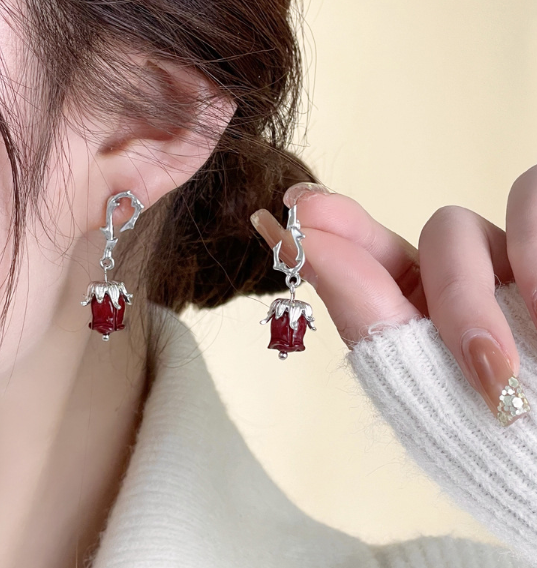 Sweet Rose Dropping Earring