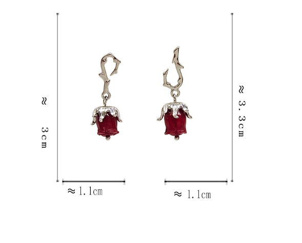 Sweet Rose Dropping Earring